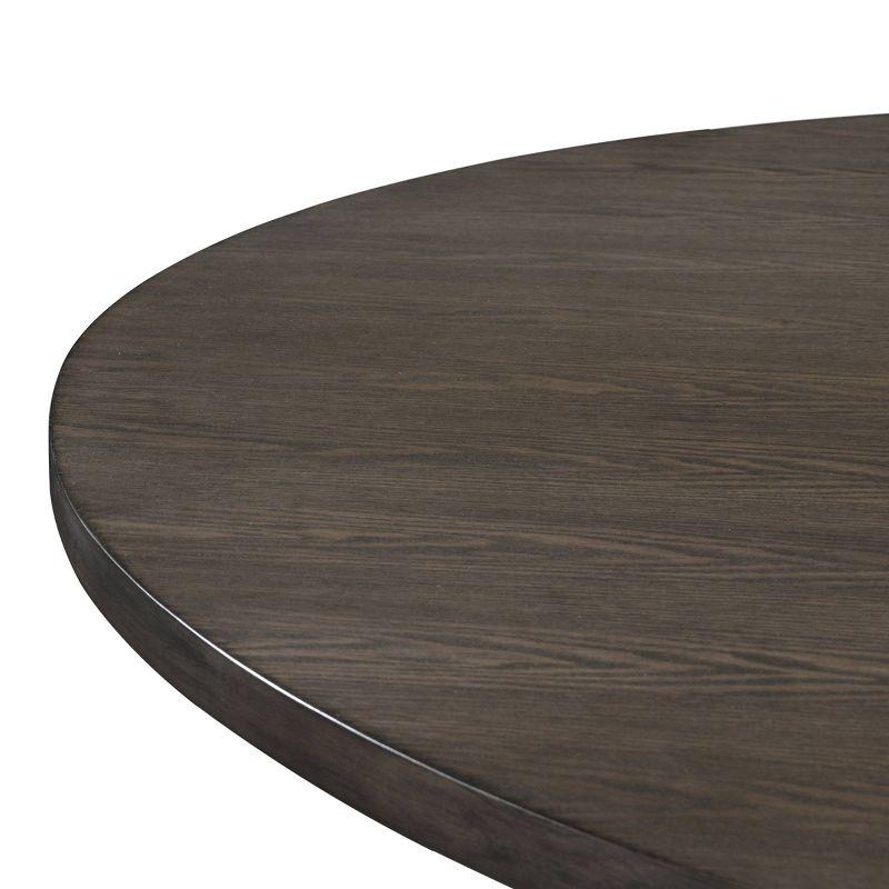 Alfred Round Solid Wood Rustic Dining Table