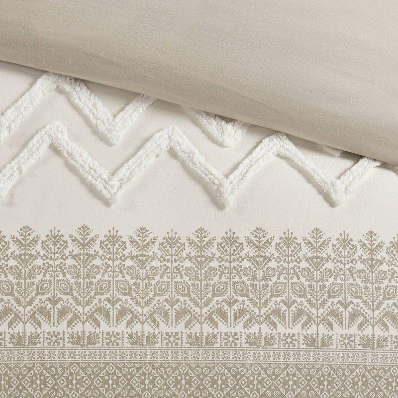 INK+IVY Mila Cotton Duvet Cover Set with Chenille Tufting & Reviews | Wayfair