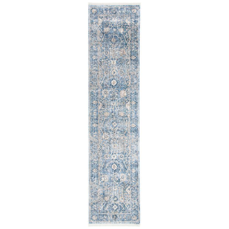 Dream DRM402 Power Loomed Accent Rug - Grey/Turquoise - 2'6"x4' - Safavieh.