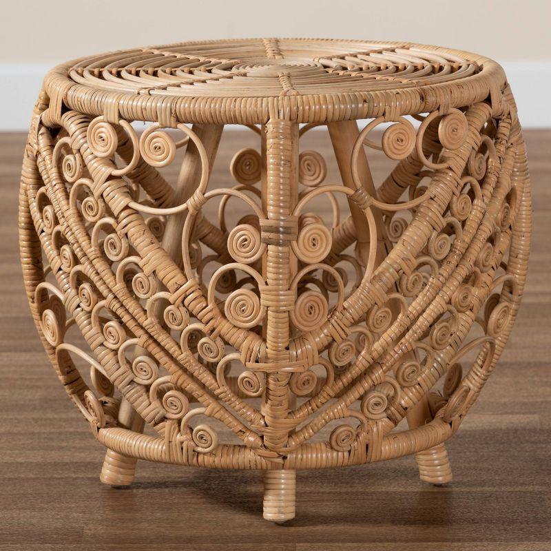 Sarana Rattan End Table Natural/Brown - bali & pari