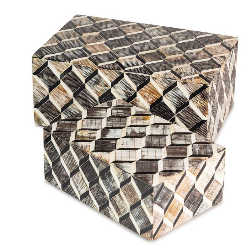 Leela Decorative Boxes, Set of 2