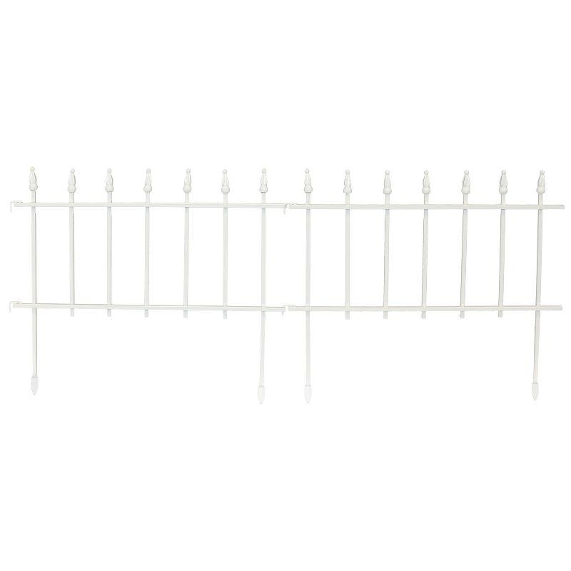 18" x 22" Iron Decorative Garden Fence Panels (Set of 5)