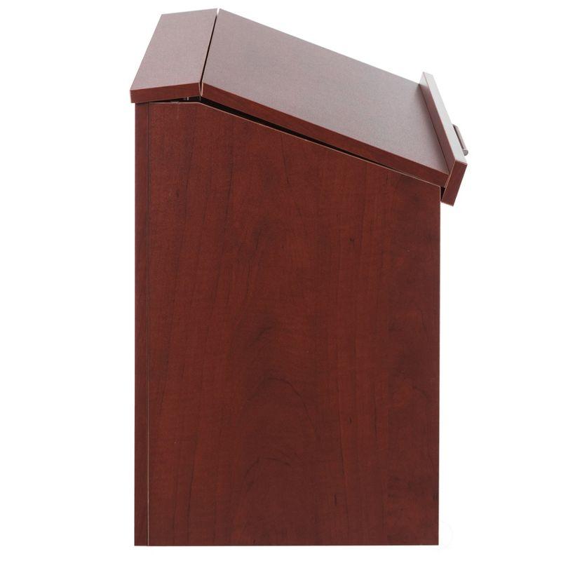 Basicwise Foldable Tabletop Portable Podium, for Church, School, Office, or Home