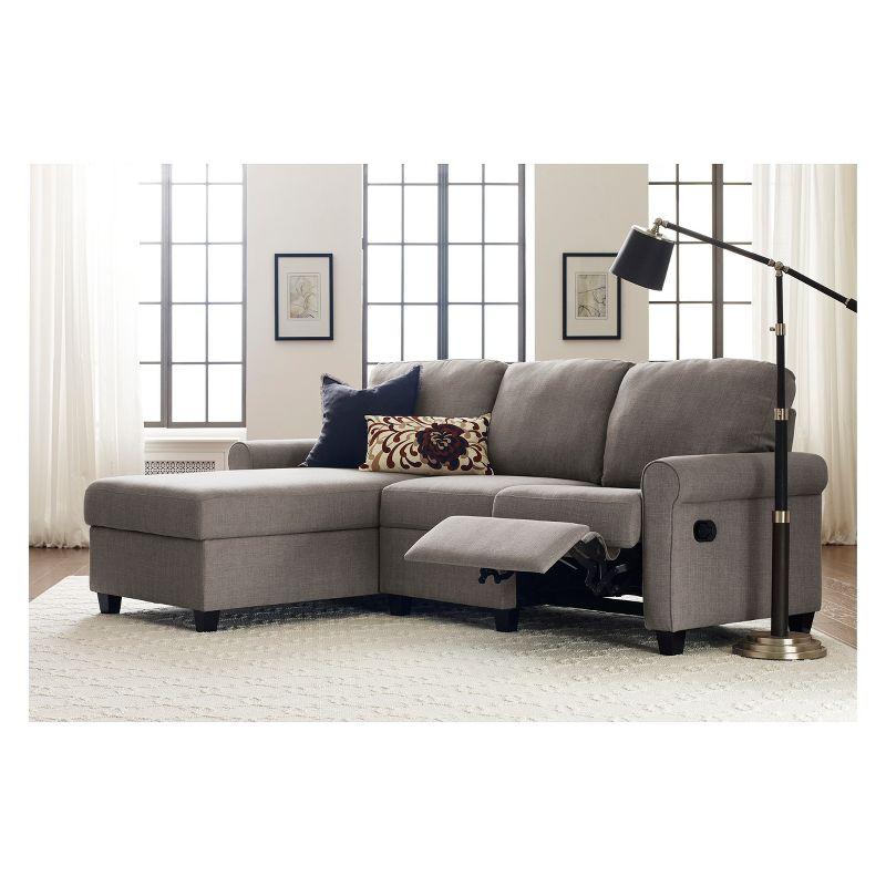 Serta Palisades Reclining Sectional Sofa with Storage Chaise