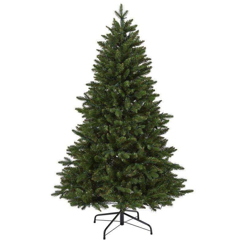 Nearly Natural 5-ft New Hampshire Fir Artificial Christmas Tree with 150 LED Lights