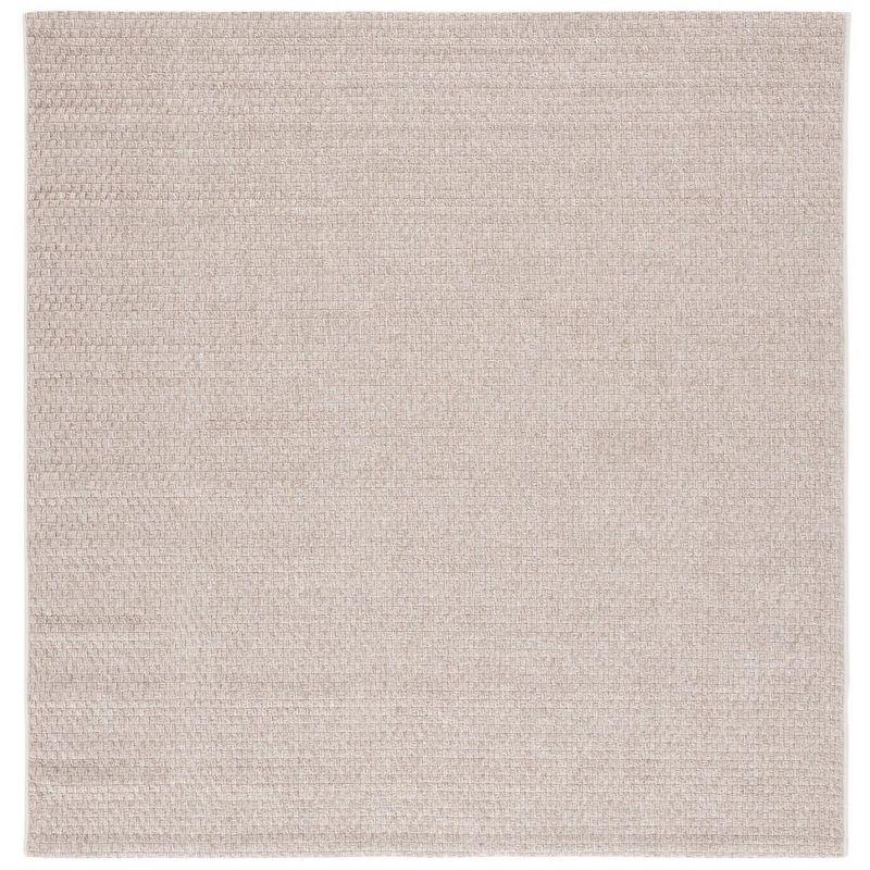 Sisal All-Weather SAW460 Power Loomed Indoor and Outdoor Area Rug - Beige - 6'7"x6'7" - Safavieh.
