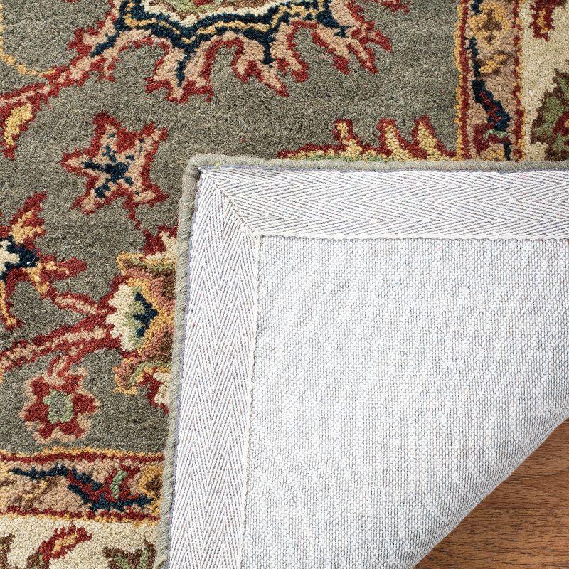 Classic Celadon and Ivory Hand-Tufted Wool Rug, 3' x 5'