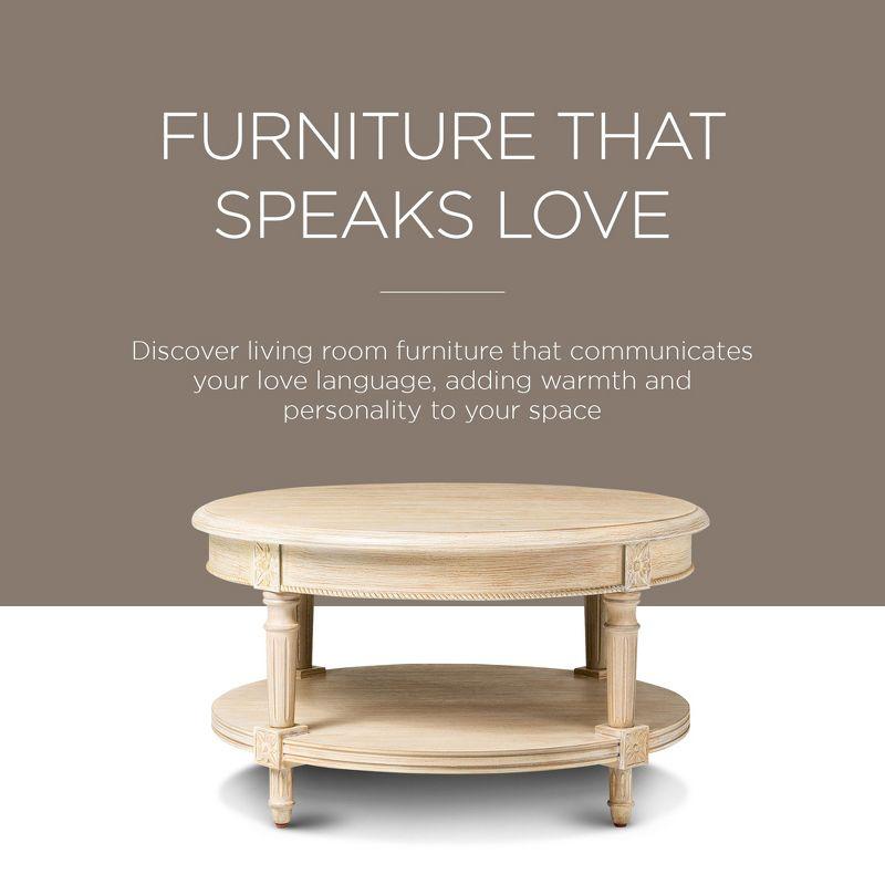 Maven Lane Maven Lane Pullman Round Wooden Coffee Table