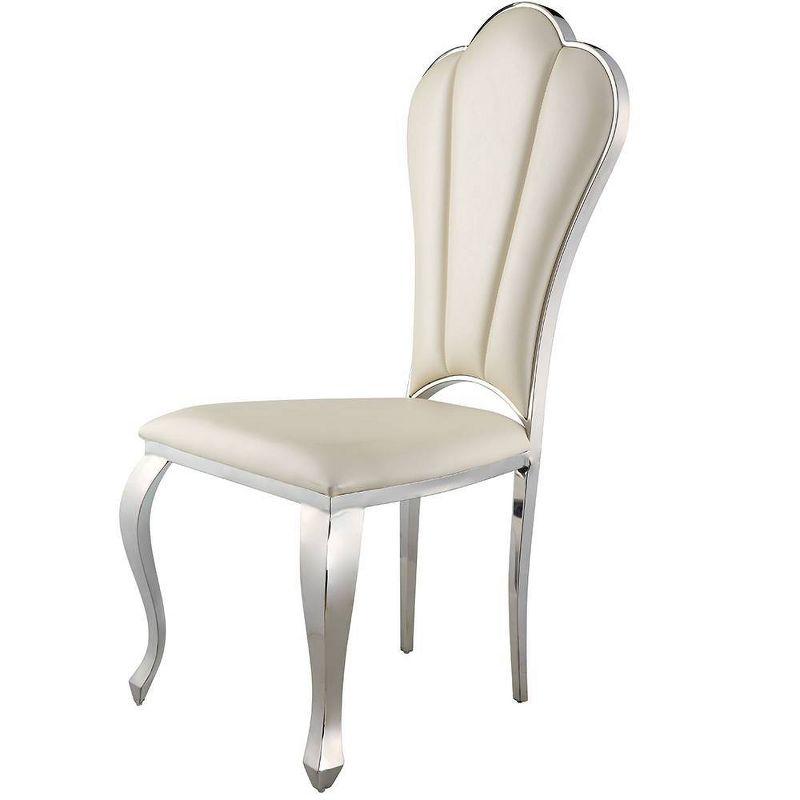 Faux Leather Upholstered Side Chair