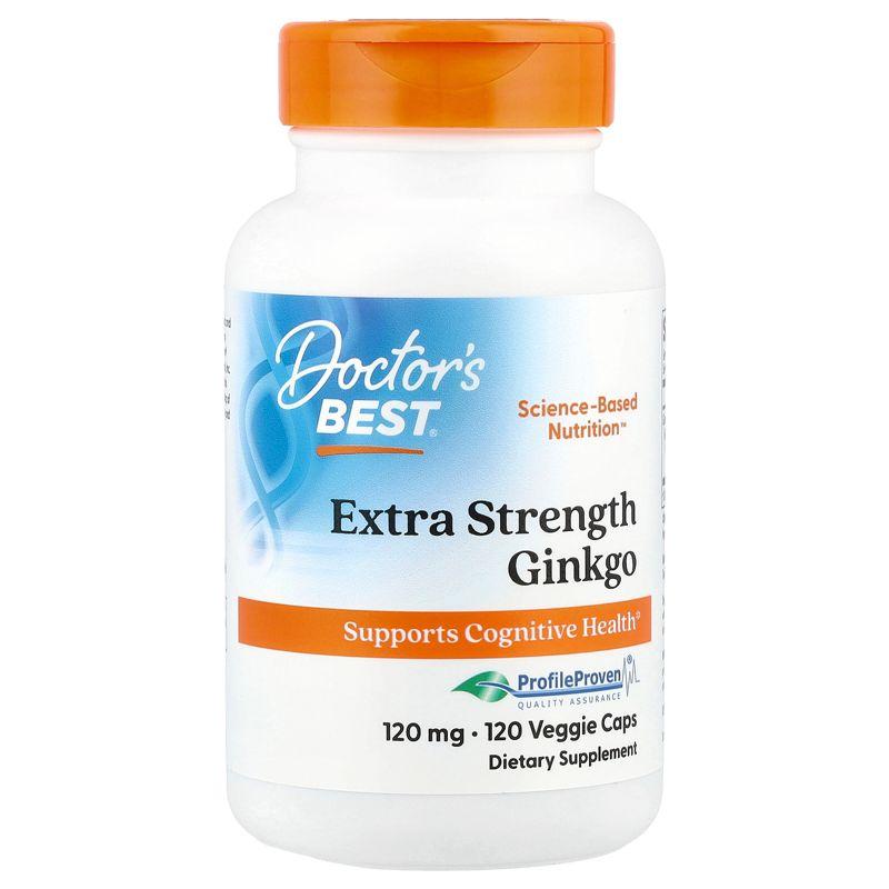 Doctor's Best Extra Strength Ginkgo 120 mg Veggie Capsules