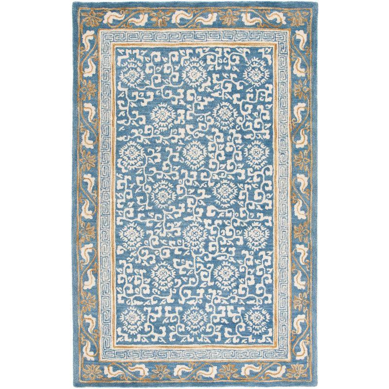 Antiquity AT860 Hand Tufted Indoor Area Rug - Blue/Ivory - 8'x10' - Safavieh