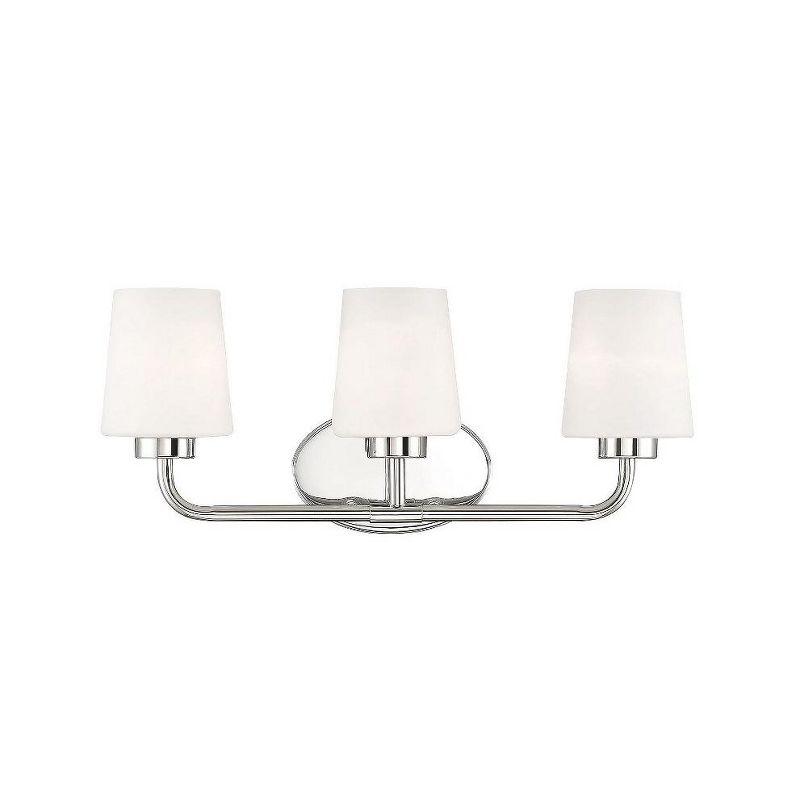 Savoy House Capra 3 - Light Vanity in  Polished Nickel