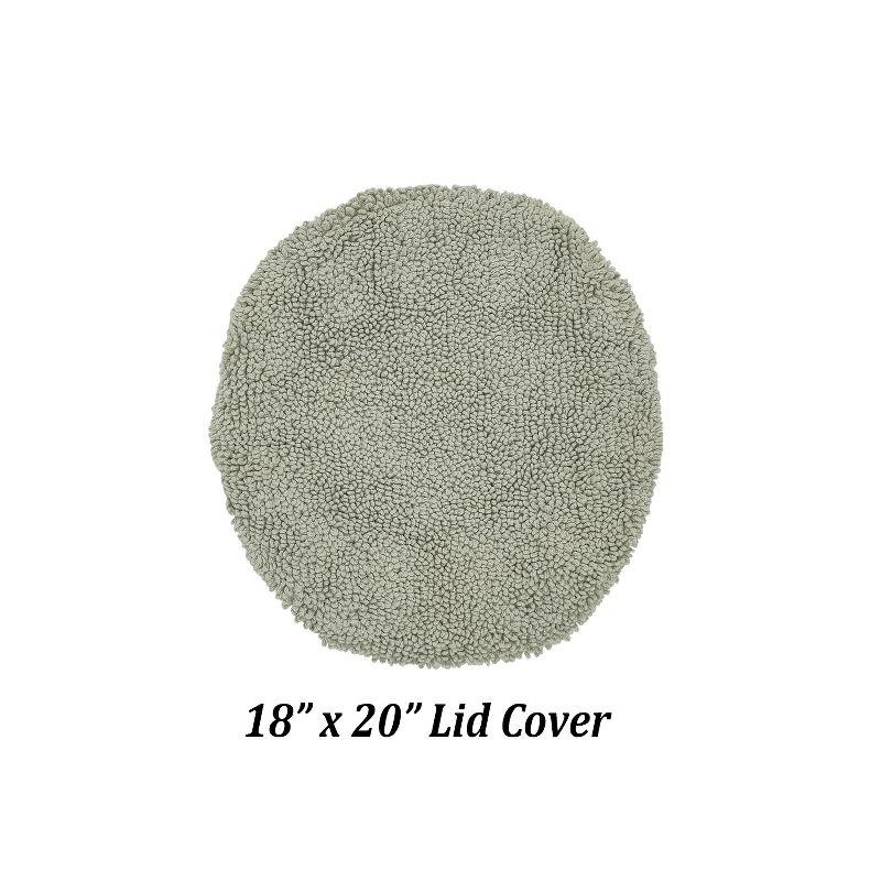 Ebern Designs Malderen 100% Cotton Tufted Machine Washable 18 x 20 Toilet Seat Lid Cover