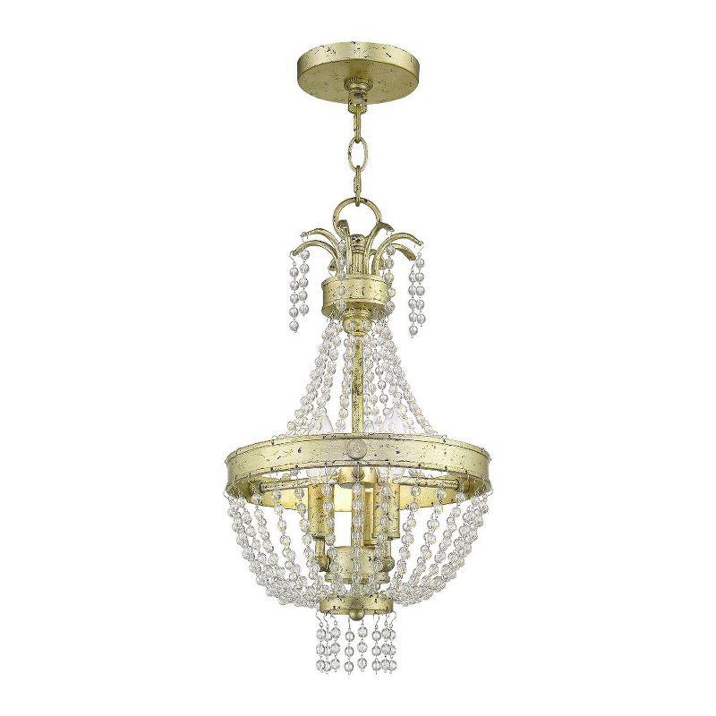 Livex Lighting Valentina 3 - Light Chandelier in  Winter Gold