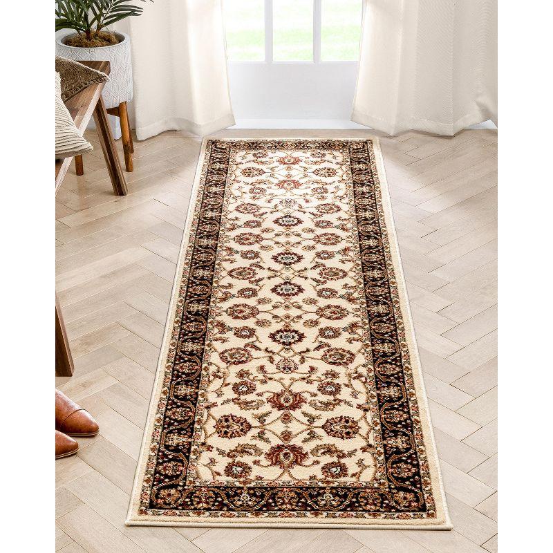 Noble Sarouk Persian Floral Oriental Formal Traditional Area Rug