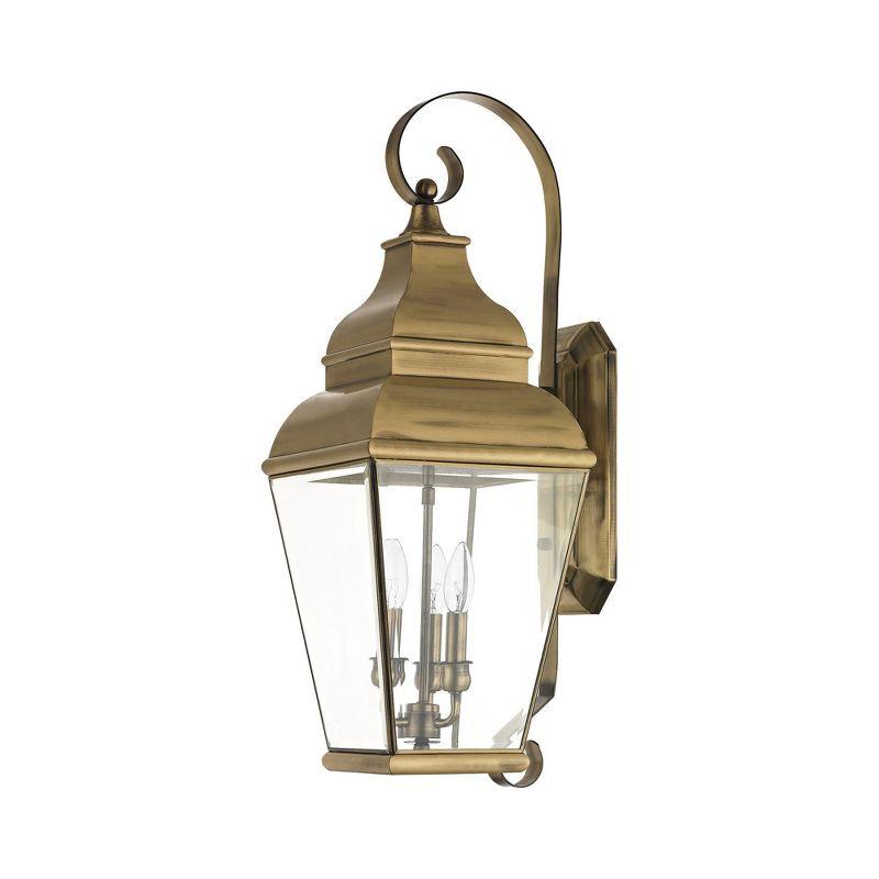 Livex Lighting Exeter 3 - Light Wall Light in  Antique Brass