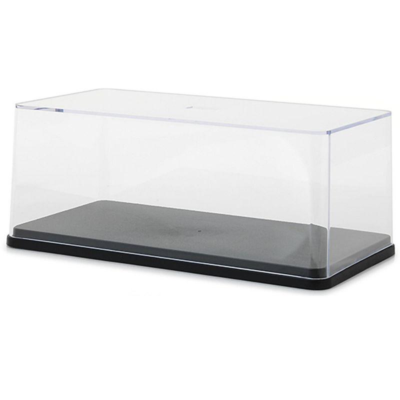 Clear Acrylic Display Case with Black Base for 1/24 Scale Models