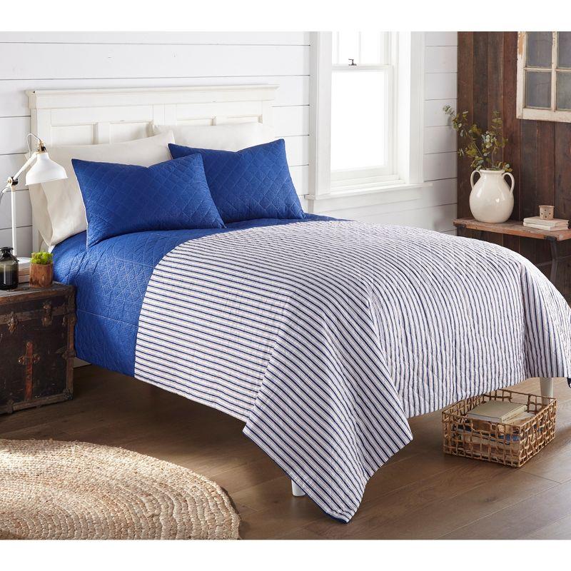 Shavel Home Products Striped Quilt Set