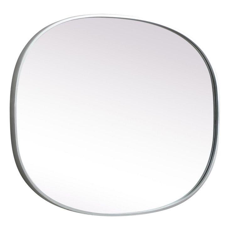 Sabine Metal Curved Oval Wall Mirror