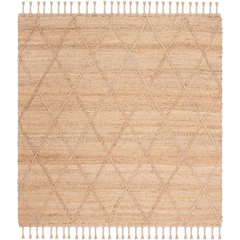 Natural Fiber NF107 Hand Woven Indoor Area Rug - Natural - 8'x8' - Safavieh