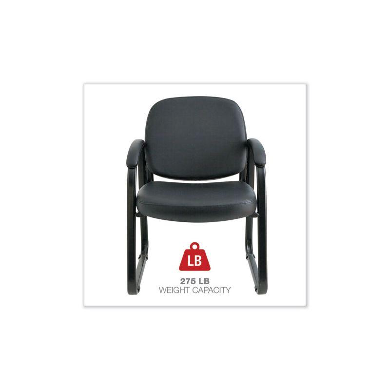 Alera® Reception Faux Leather Seat Waiting Room Chair with Metal Frame