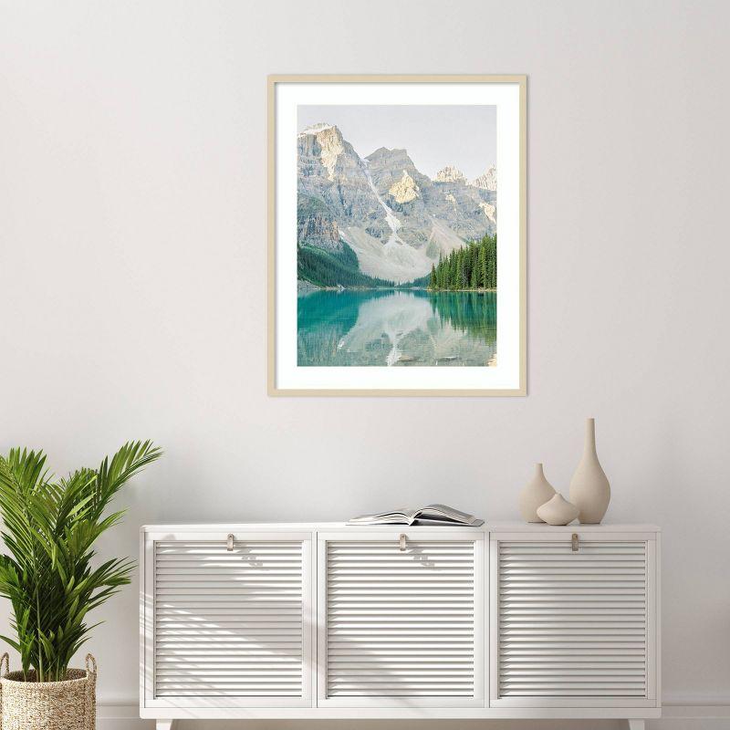 Amanti Art Mountain Reflection III by Justine Milton Wood Framed Wall Art Print