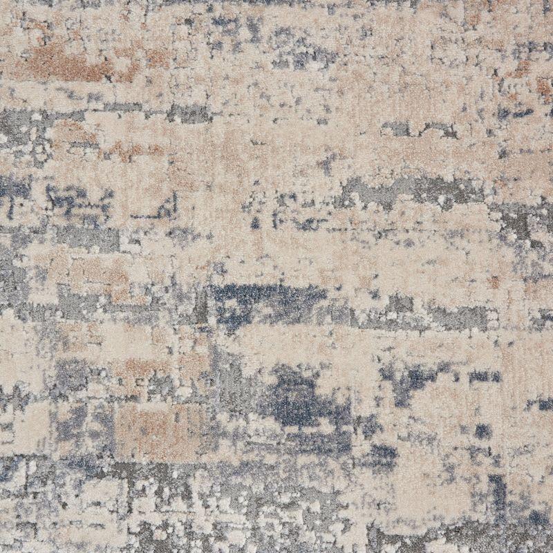 Nourison Rustic Textures Abstract Modern Indoor Area Rug Beige/Grey 2'2" x 7'6"