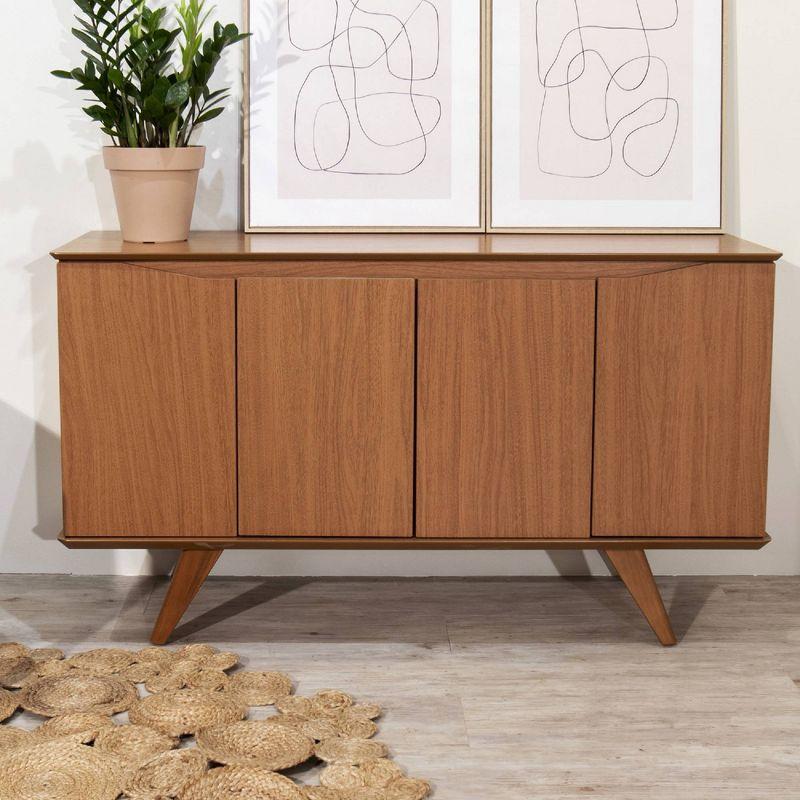 Mid-Century Maple Cream 53'' Sideboard with Splayed Legs
