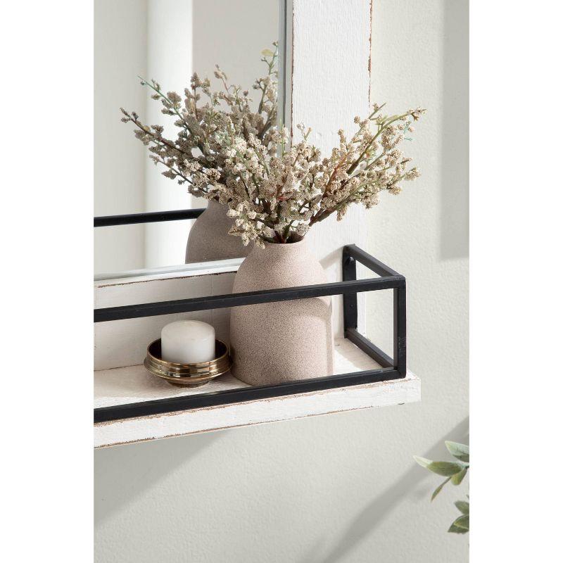 24" x 31" Cates Framed Wall Mirror with Shelf - Kate & Laurel All Things Decor