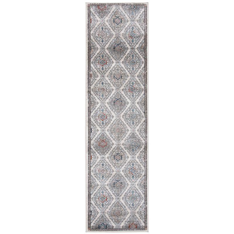 Oregon ORE885 Power Loomed Runner Rug - Grey/Ivory - 2'2"x8' - Safavieh.