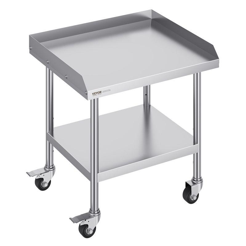 VEVOR VEVOR Stainless Steel 28'' L x 24'' W x 30'' H Adjustable Portable Work Table