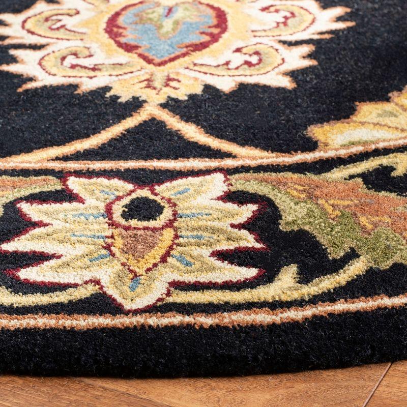 Heritage HG314 Handmade Runner Rug - 2'3"x20' - Black - Safavieh