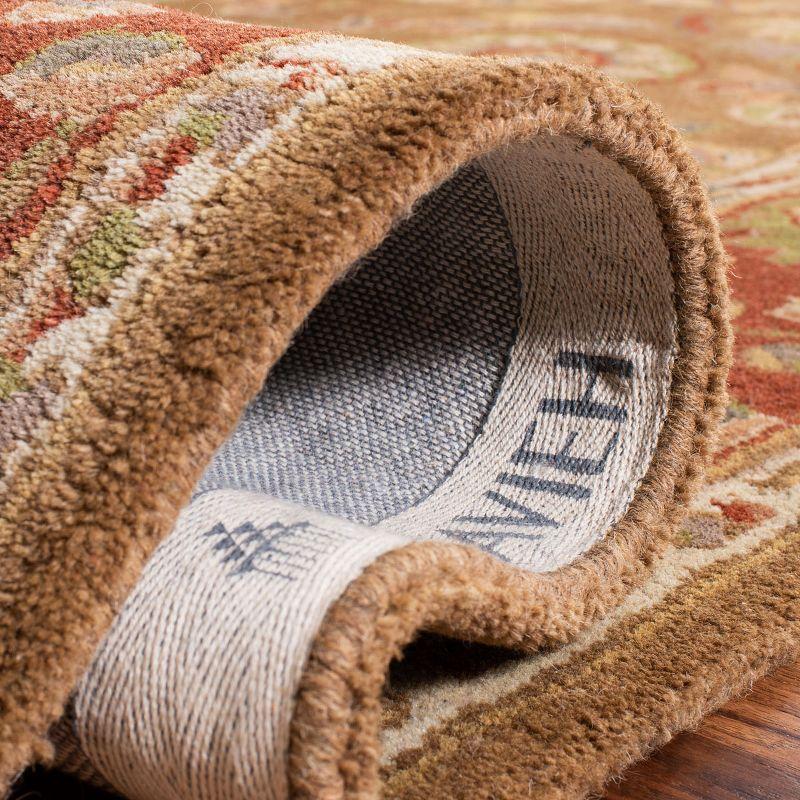 Heritage HG963 Handmade Runner Rug - 2'3"x12' - Beige/Rust - Safavieh