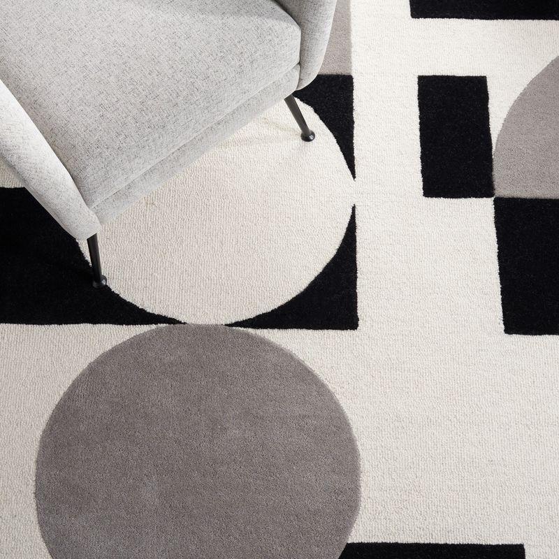 Rodeo Drive RD856 Hand Tufted Area Rug - Grey/Black - 3'x5' - Safavieh.
