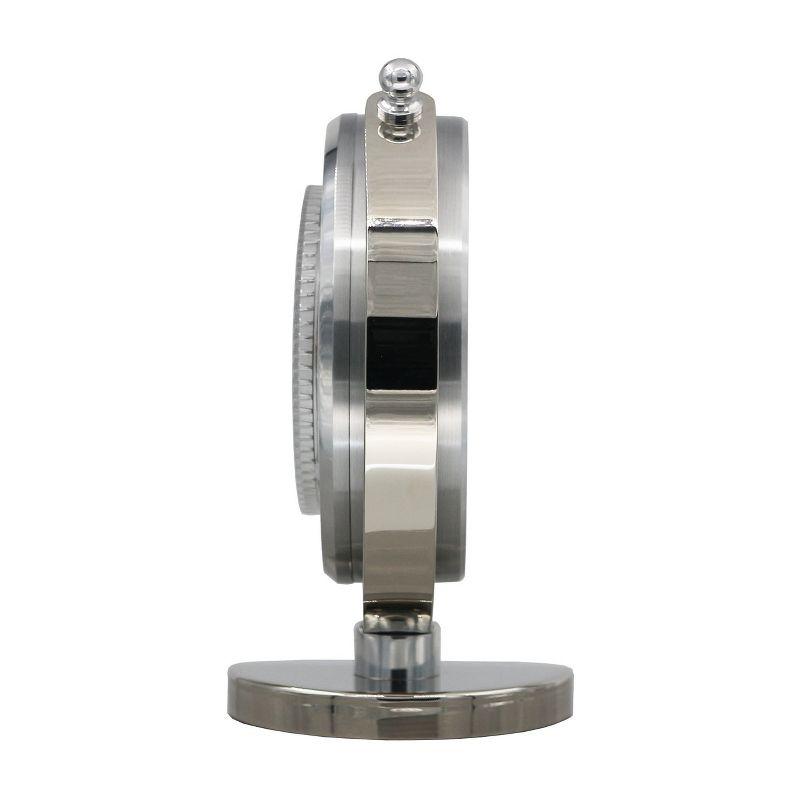 Seiko Silver Globe Tabletop Clock