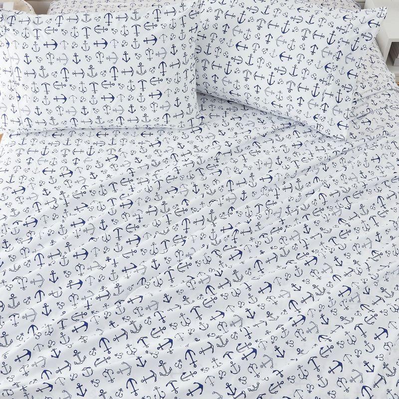 FreshFolds Ultra Soft Coastal Printed Microfiber Sheet Set