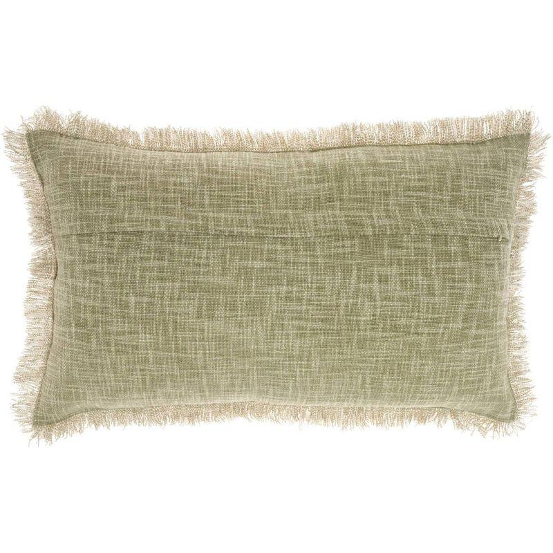 ZH017-014024 Fringed Cotton Throw Pillow