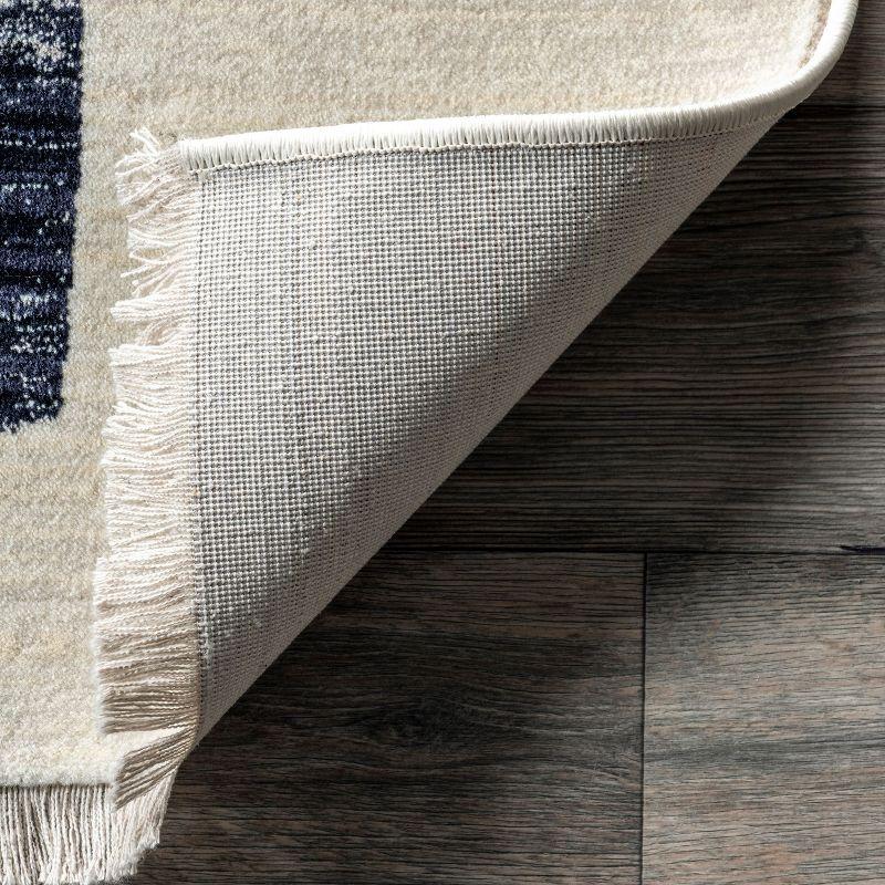 Nuloom Bevin Abstract Sky Fringe Area Rug