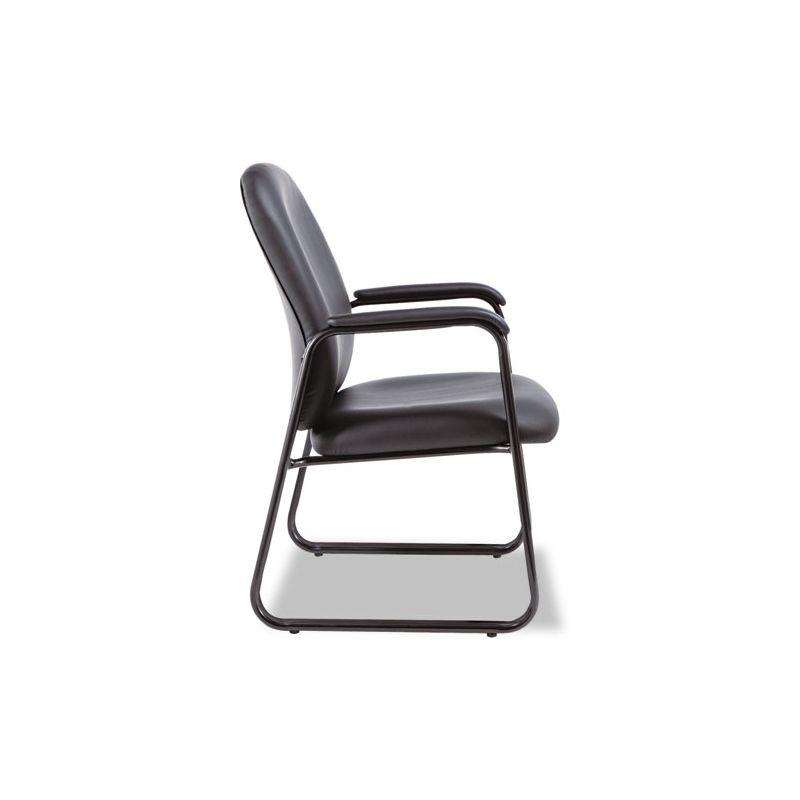 Genaro Series Leather Seat Waiting Room Chair with Metal Frame