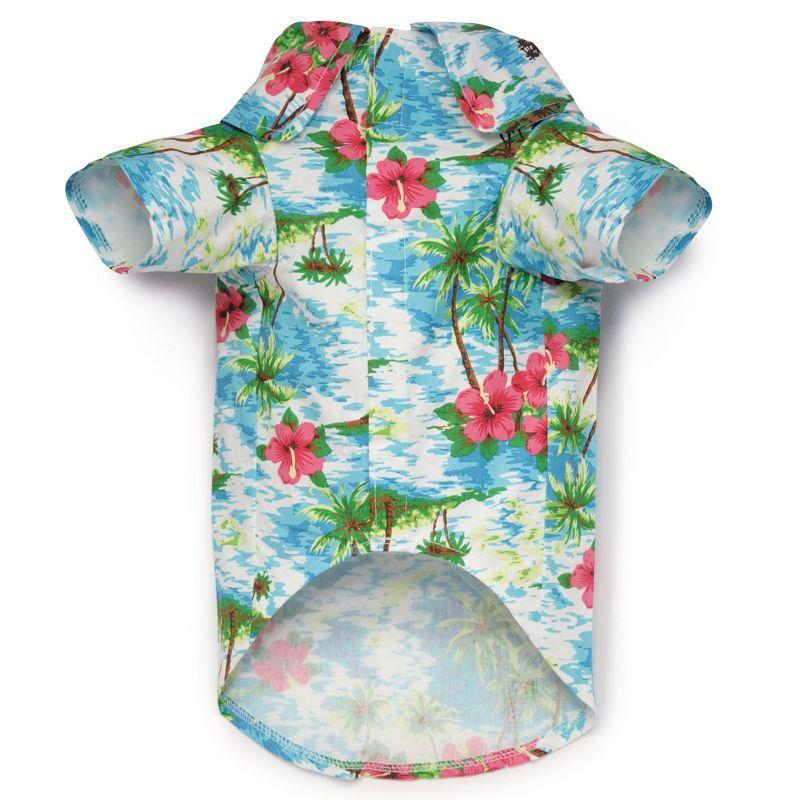 Casual Canine Pet Supplies Camp pet shirts, Blue, Small Medium US