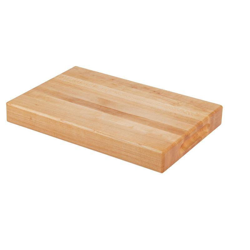 Maple Wood Rectangular Carving Board with Juice Groove, 16" x 12"