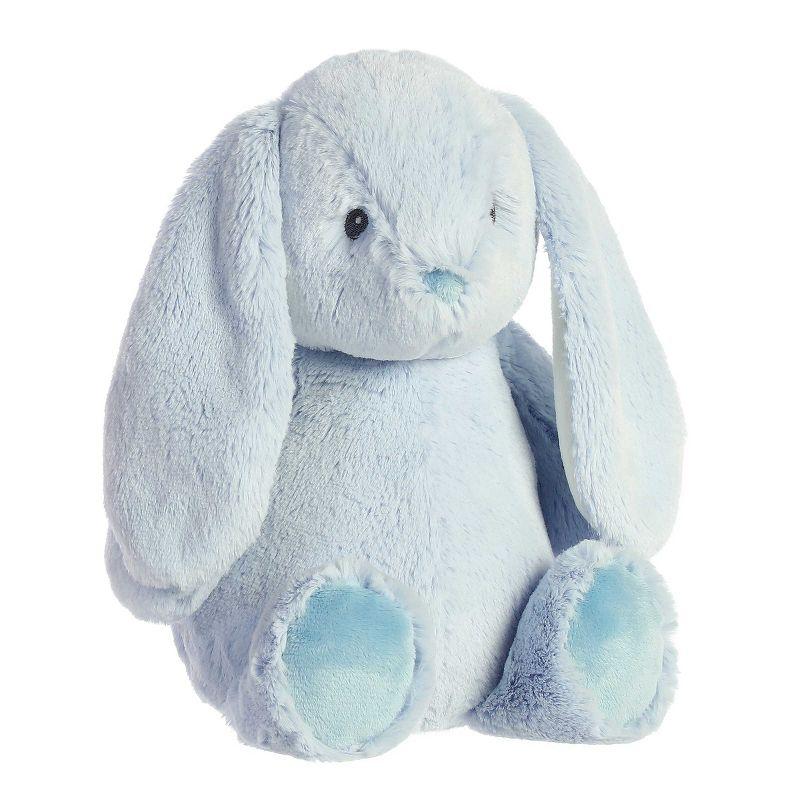 Soft Blue Plush Bunny with Long Ears, 8.5 Inches