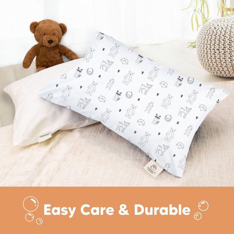 KeaBabies Toddler Pillowcase for 13X18 Pillow, Organic Toddler Pillow Case, Travel Pillow Case Cover (KeaFriends)