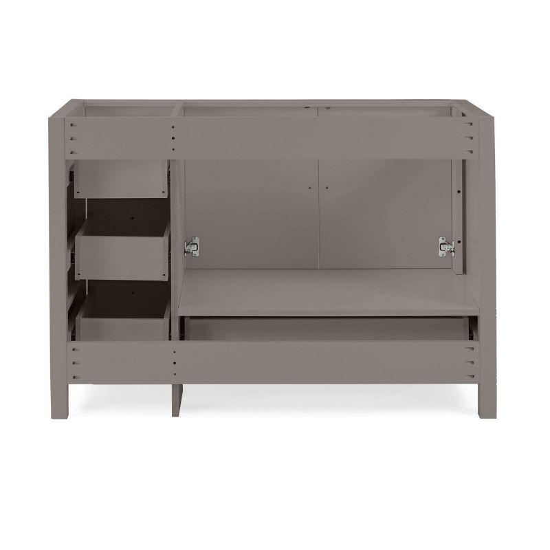 48" Williamsburg Gray Double Freestanding Vanity Cabinet