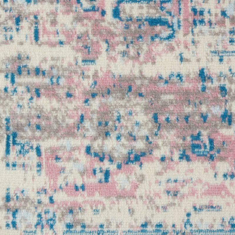 Nourison Grafix GRF14 Ivory/Pink Area Rug 7'10" x 9'10"