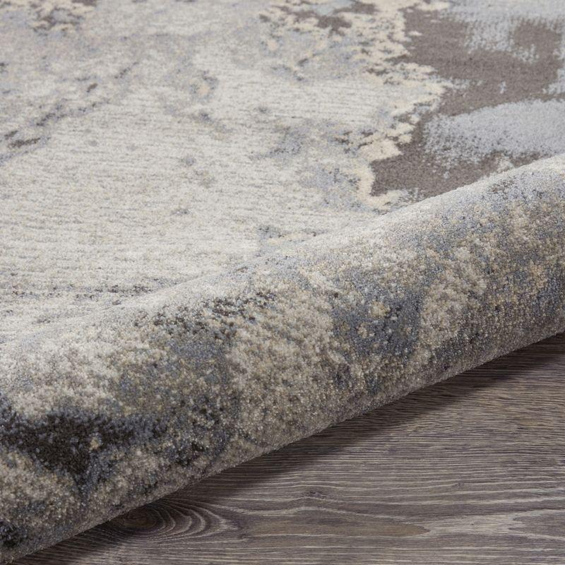 Nourison Maxell Modern Abstract Indoor Area Rug Grey 9' x 12'