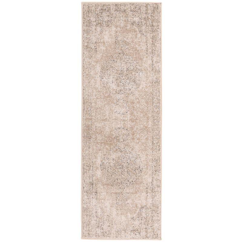 Unique Loom Portland Collection Area Rug - Woodburn (2'  x 6' 1" Runner Ivory/Beige)