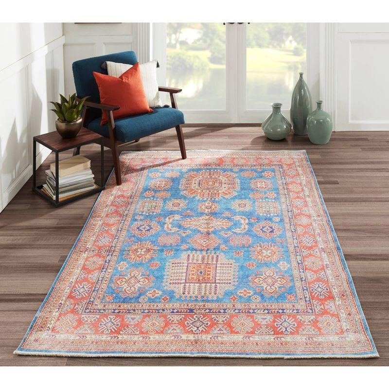 2'x3' Chandler Accent Rug Blue - Momeni: Bohemian Shibori Pattern, Medium Pile, Indoor, Cotton & Polyester, Rectangle