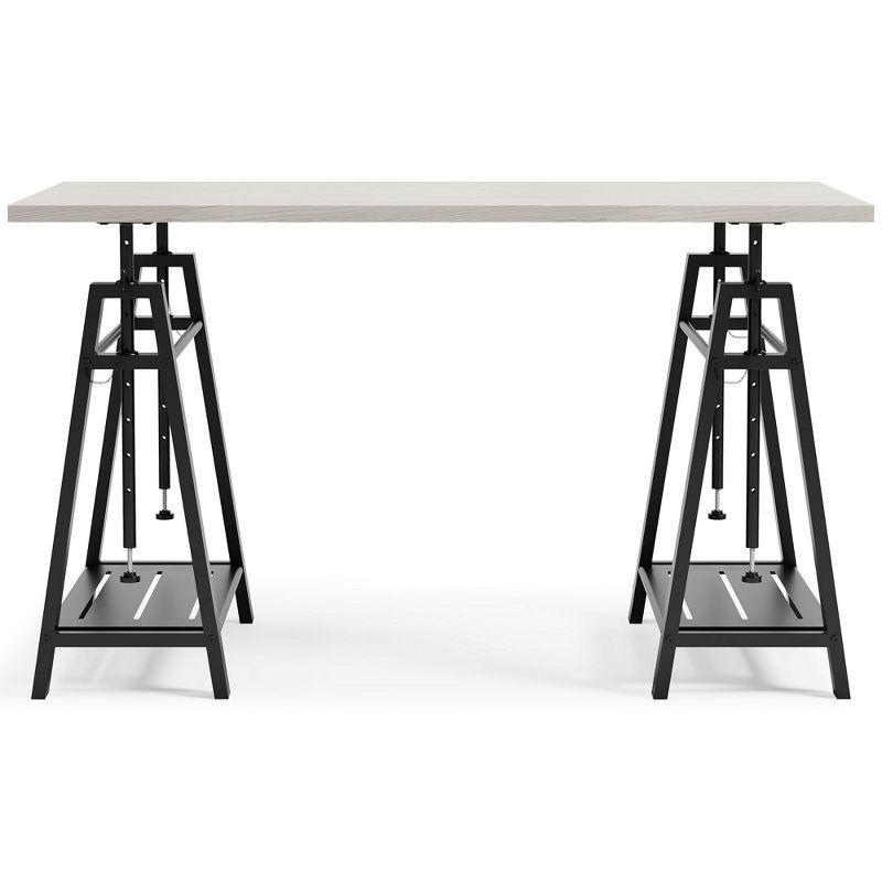 Signature Design by Ashley Casual Bayflynn Adjustable Height Desk, White