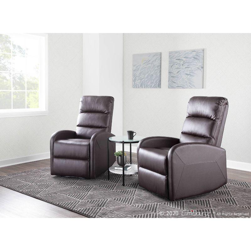 Dormi Contemporary Upholstered Recliner Chair - LumiSource